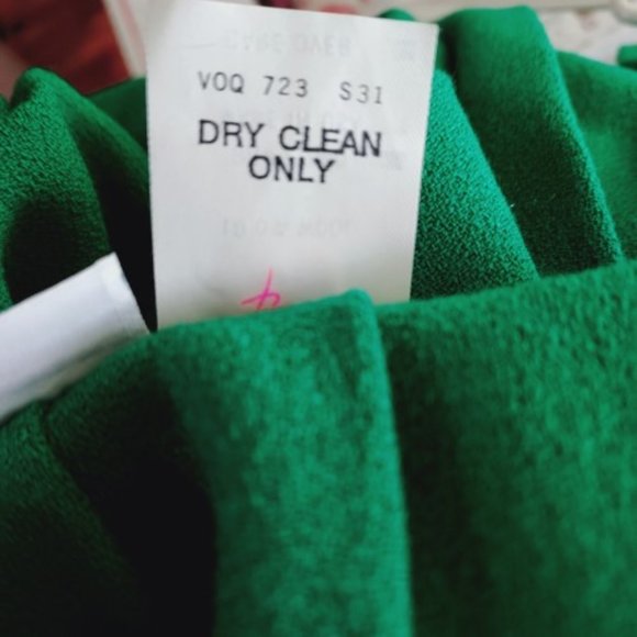 PINE PLACE VINTAGE EMERALD GREEN WOOL KNIFE PLEATED SKIRT SIZE 6 NWT - Picture 6 of 6